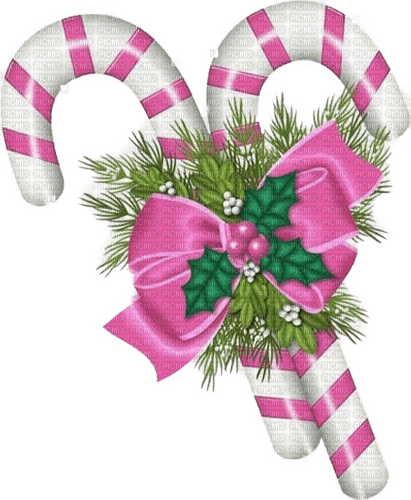 pink candy cane - zdarma png