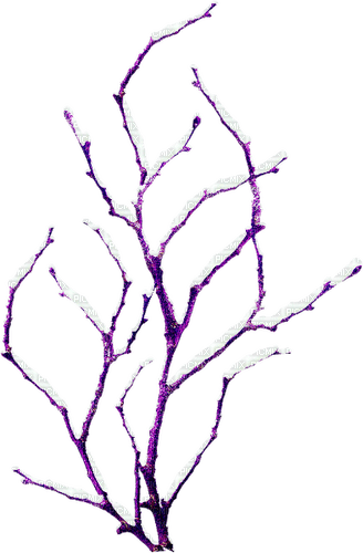 Winter.Tree.Purple.White - PNG gratuit