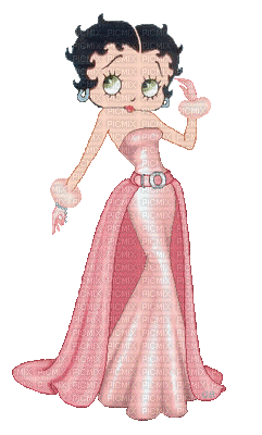 betty boop pink bp - Free animated GIF