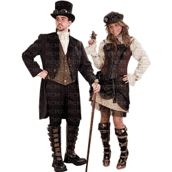 steampunk couple bp - δωρεάν png
