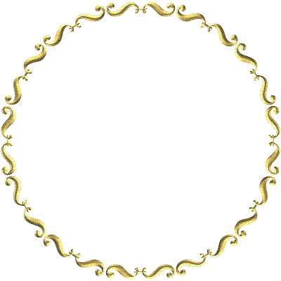 gold circle frame - 免费PNG