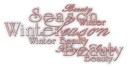 soave text winter season beauty pink - png grátis