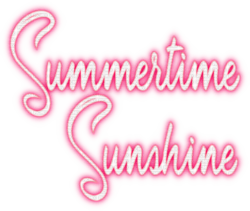 Summertime Sunshine Text - darmowe png