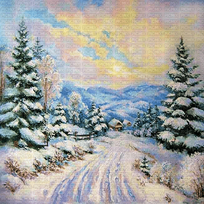invierno  paysage  dubravka4 - 免费PNG