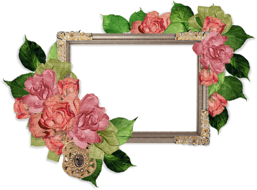 Roses frame - darmowe png