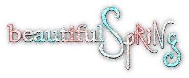 soave text beautiful spring pink teal - 免费PNG
