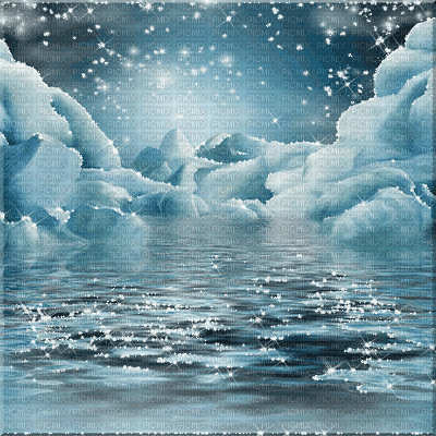 kikkapink winter animated background lake - GIF animé gratuit