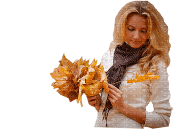femme woman autumn automne - Free PNG
