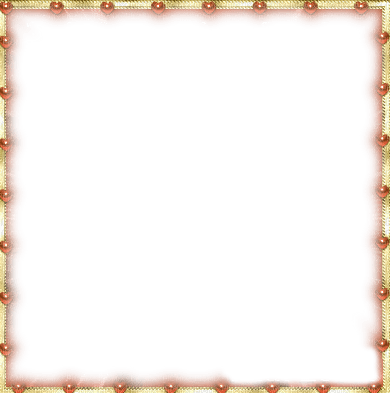 Gold frame red pearls - безплатен png