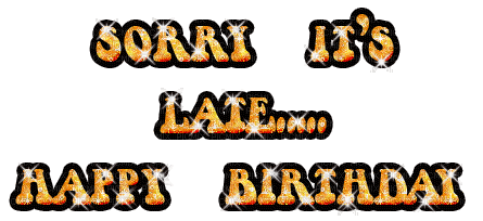 birthday text lettre word party - Gratis animerad GIF