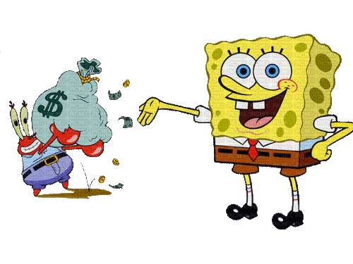 Spongebob - GIF animasi gratis