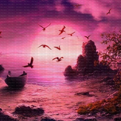 pink fantasy background - Free PNG