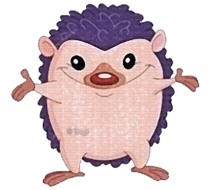 Y.A.M._Summer little animals hedgehog - Безплатен анимиран GIF