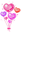 Heart ballons - GIF animado gratis