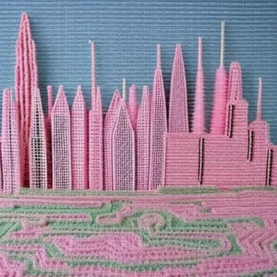 Pink Yarn City - gratis png