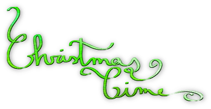 soave text christmas time green - фрее пнг