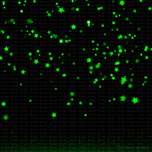 Background Green Stars - Darmowy animowany GIF