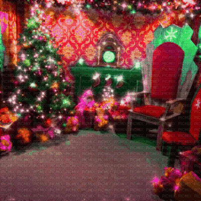 Santa's Grotto - Free animated GIF