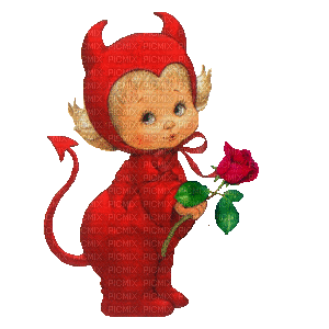 Kaz_Creations Cute Devil Animated Winking Wink - Darmowy animowany GIF