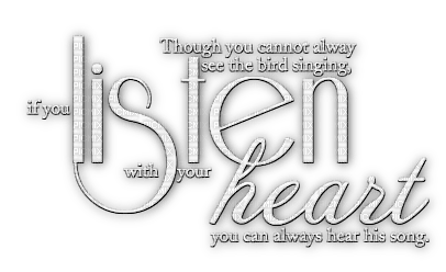 soave text listen heart white - zadarmo png