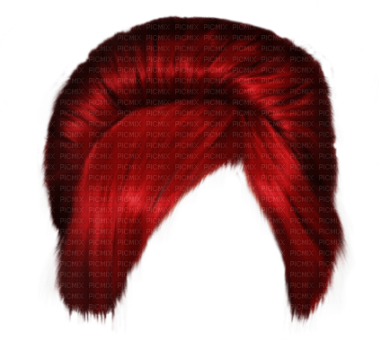 Wig, red - Free PNG