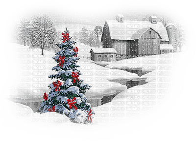 Christmas landscape bp - Free PNG