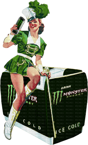 Vintage Monster Energy 2 - 免费PNG