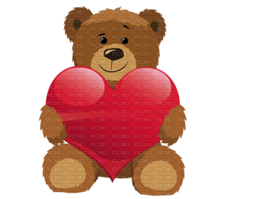 Kaz_Creations Deco Valentine Heart Love Teddy Bear - δωρεάν png