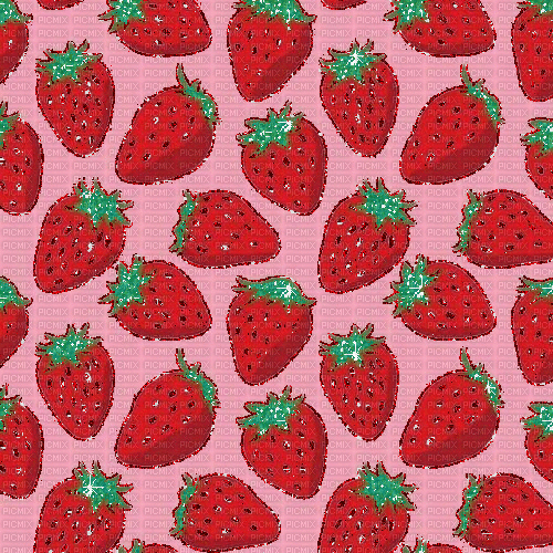Strawberries glitter background gif - Free animated GIF