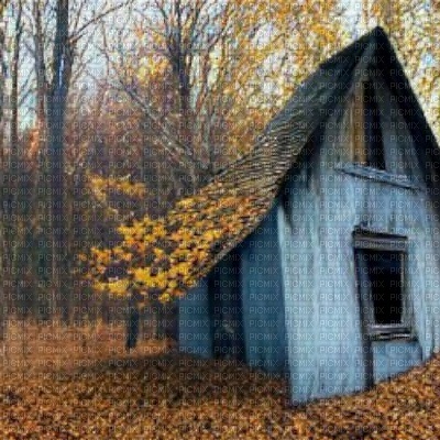 Autumn Abandoned Shack - zdarma png