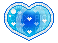 blue heart - Gratis geanimeerde GIF