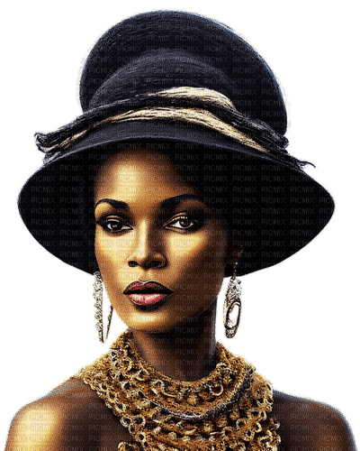SM3 Beautiful African American PNG IMAGE BLACK - фрее пнг