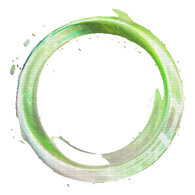 green circle (created with gimp) - GIF animado gratis