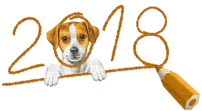 2018 - Year of the Yellow Dog - фрее пнг