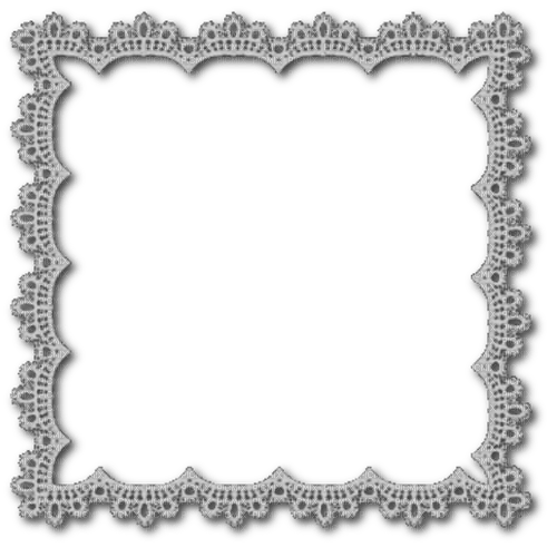 lace frame white - zdarma png