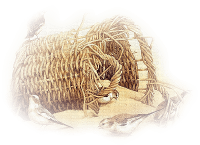 Kaz_Creations Deco Birds Basket Autumn - PNG gratuit