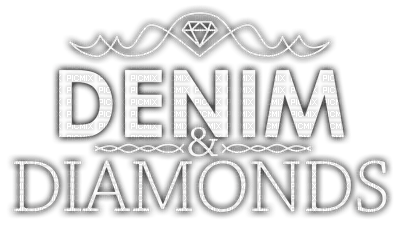 Denim Diamonds.Text.Victoriabea - Free PNG