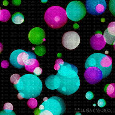 multi colored circles - GIF animate gratis
