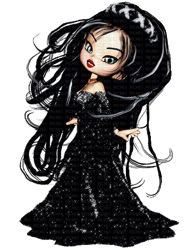 gothic cookies doll  by nataliplus - GIF animado grátis