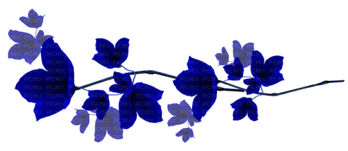 Flowers.Blue - PNG gratuit