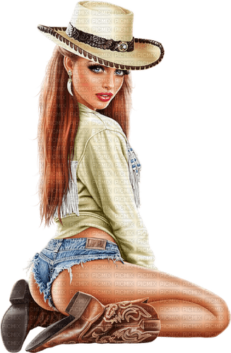 Cowboy girl. Leila - png ฟรี