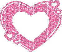 Pink Glitter Heart - Besplatni animirani GIF