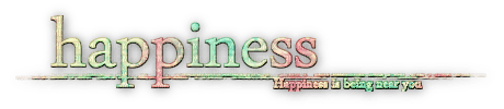 soave text happiness pink green yellow - Free PNG