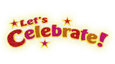 Kaz_Creations Logo Text Let's Celebrate - zdarma png