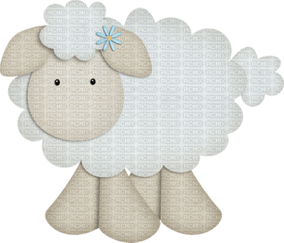 Kaz_Creations Deco Easter Cute Sheep - 免费PNG