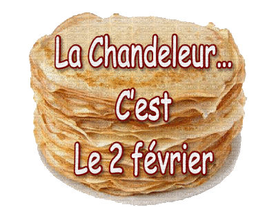 Crepe cake chandeleur crêpes crepes eat sweet tube deco breakfast text - Бесплатни анимирани ГИФ