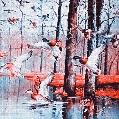 soave background animated autumn vintage lake - Ilmainen animoitu GIF