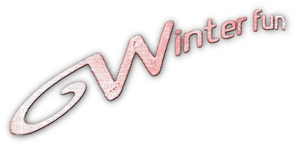soave text winter fun pink - Free PNG