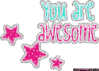you are awesome - Animovaný GIF zadarmo