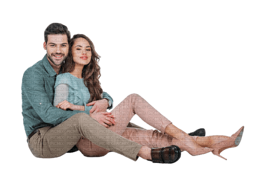 couple sitter- ute - PNG gratuit